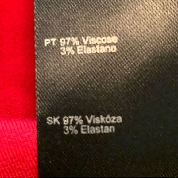 LONG TALL SALLY Longline Sweatshirt Women’s Large Red Scoop Neck Dolman. - Picture 6 of 10